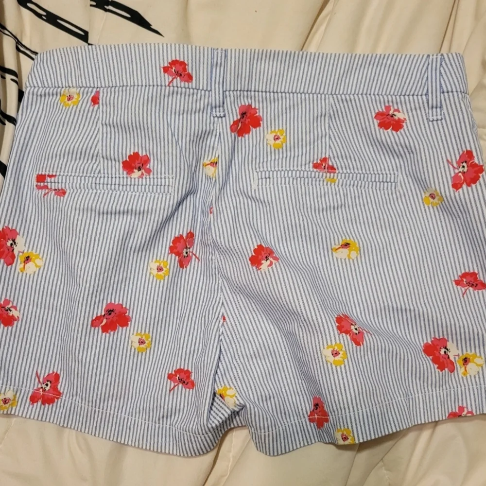 Old Navy Pin-Striped Floral Shorts - Picture 2 of 4